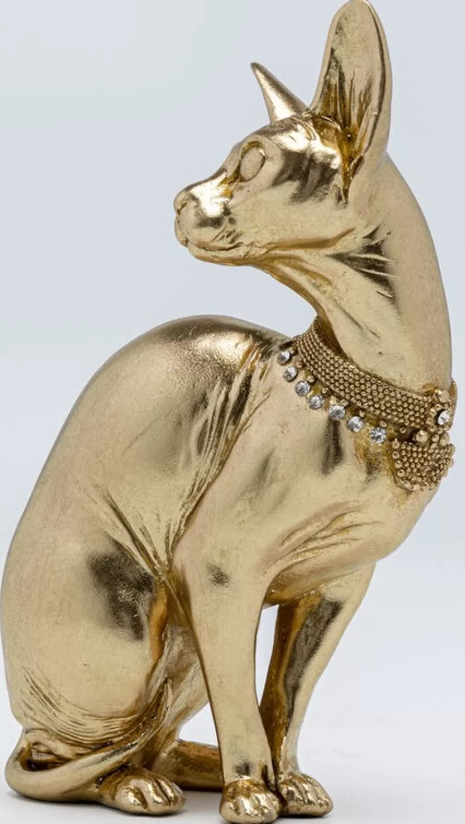 KARE Design Opbergers | Woondecoratie<Decofiguur Sitting Cat Audrey Gold 27cm