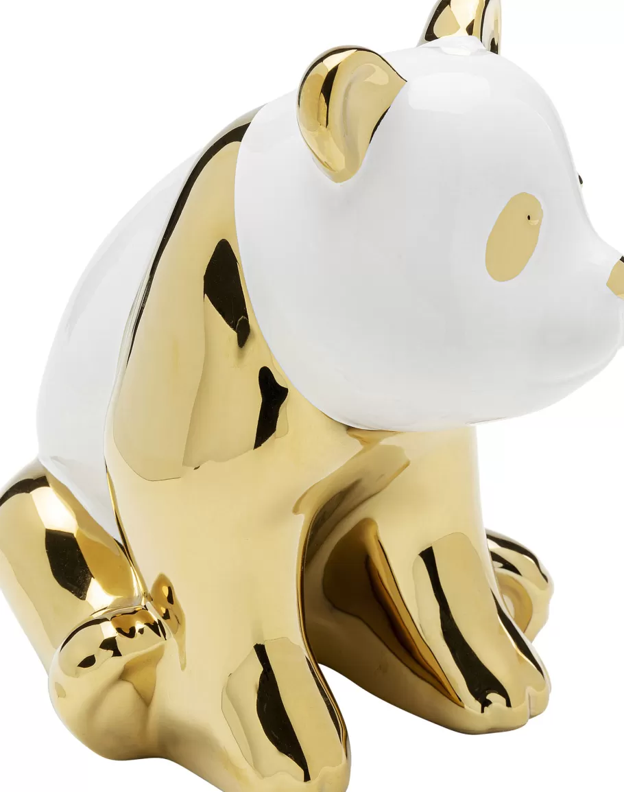 KARE Design Opbergers | Woondecoratie<Decofiguur Sitting Panda Gold 18cm