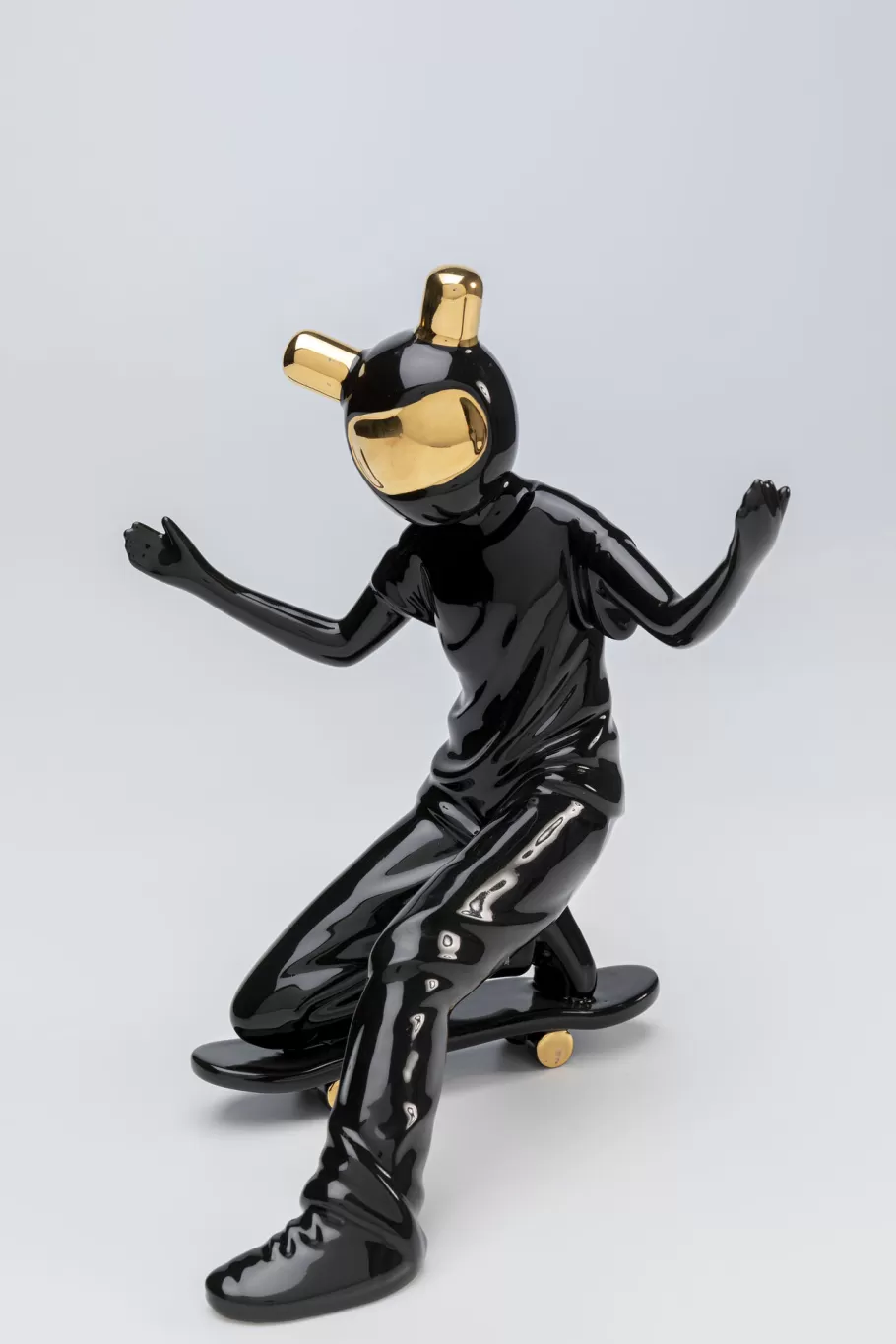 KARE Design Opbergers | Tuinmeubelen<Decofiguur Skating Astronaut Black 21cm