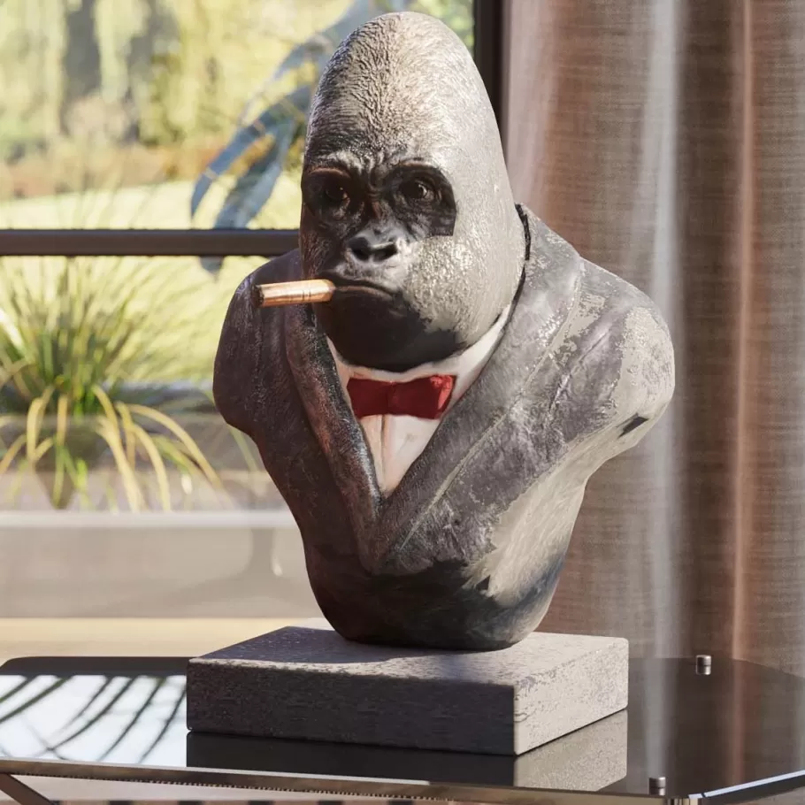 KARE Design Opbergers | Woondecoratie<Decofiguur Smoking Gorilla