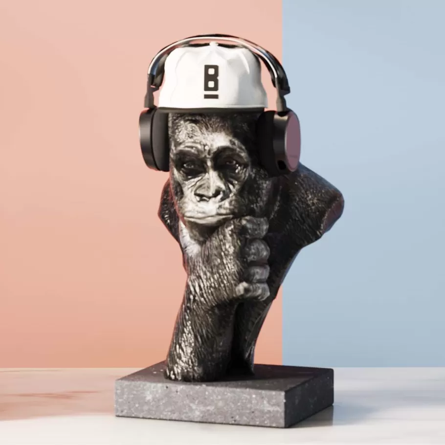 KARE Design Opbergers | Woondecoratie<Decofiguur Thinking Gorilla Head