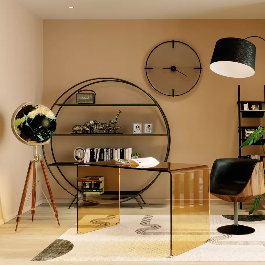 KARE Design Opbergers | Woondecoratie<Decofiguur Wereldbol Zwart