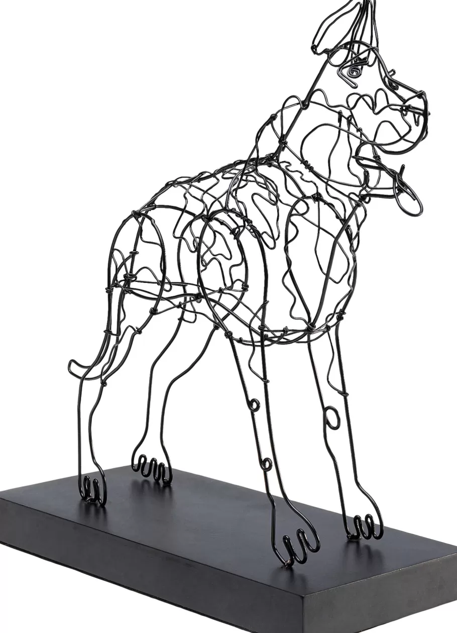 KARE Design Opbergers | Woondecoratie<Decofiguur Wire Attack Dog 36cm