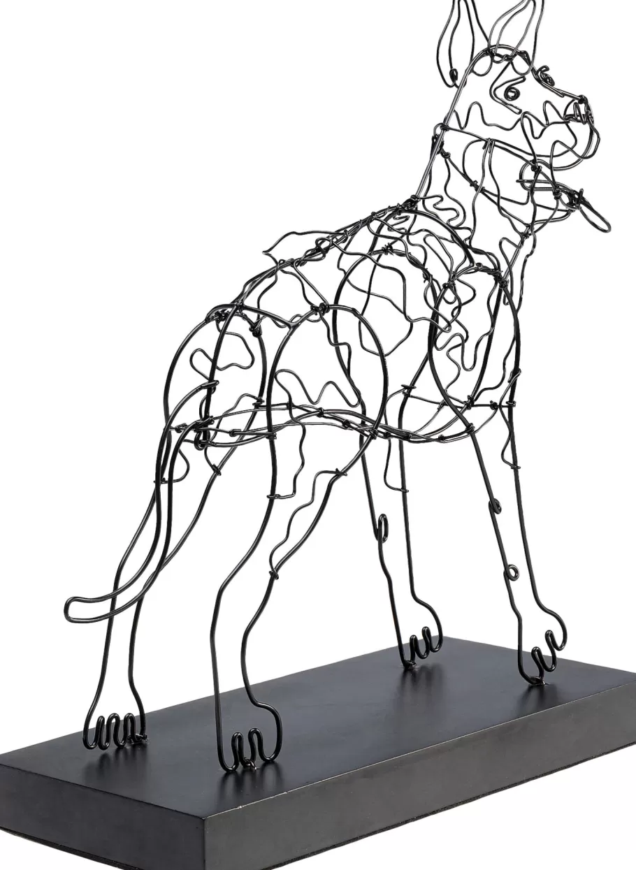 KARE Design Opbergers | Woondecoratie<Decofiguur Wire Attack Dog 36cm