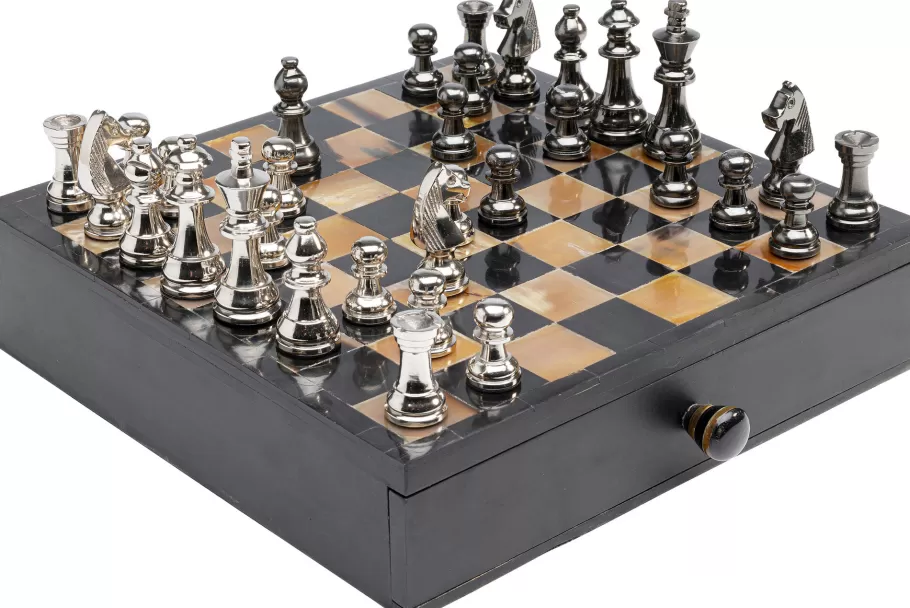 KARE Design Kasten | Tuinmeubelen<Deko Object Chess Antique 36x33cm