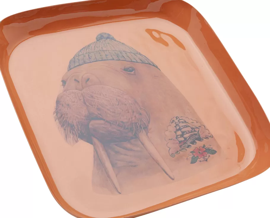 KARE Design Servies & Tafelaccessoires | Kasten<Dienblad Walrus 21x21cm