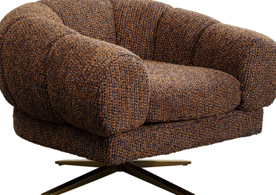 KARE Design Kasten | Fauteuils<Draaibare Fauteuil Janno Brown