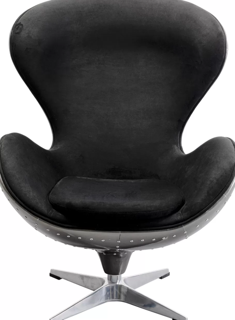 KARE Design Kasten | Fauteuils<Draaibare Fauteuil Lounge Black Graphit