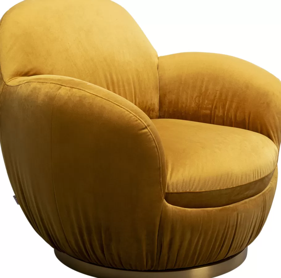 KARE Design Fauteuils<Draaibare Fauteuil Nube Yellow