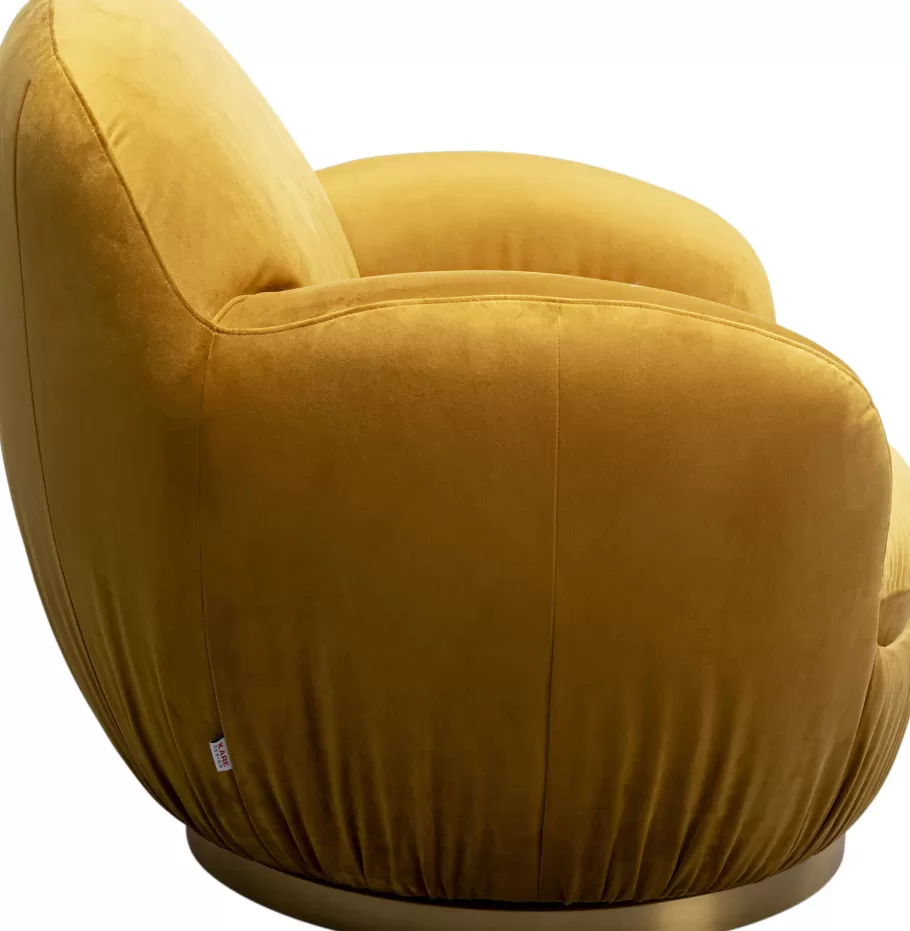 KARE Design Fauteuils<Draaibare Fauteuil Nube Yellow