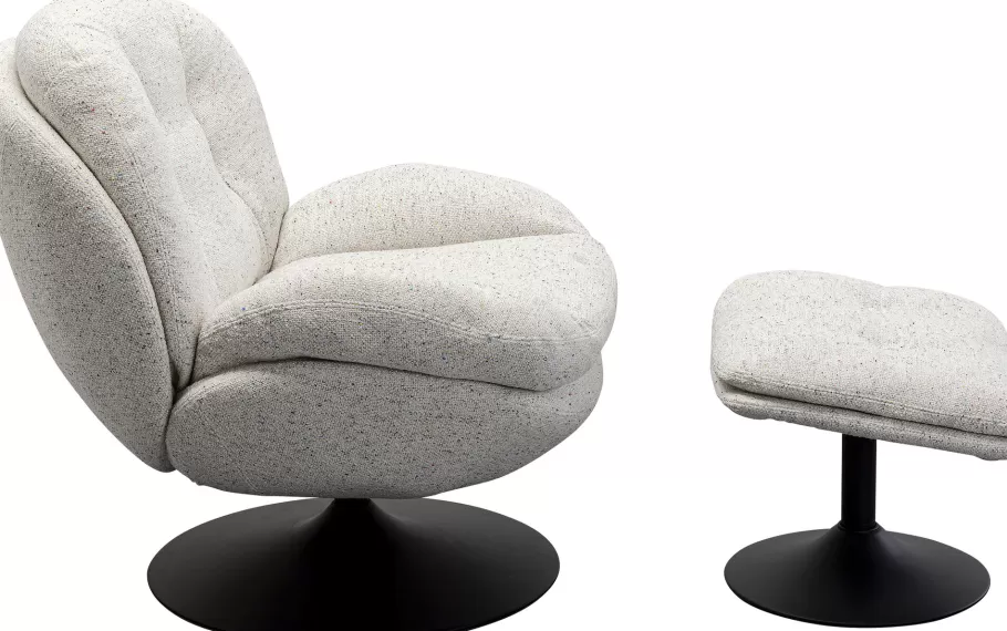 KARE Design Kasten | Fauteuils<Draaifauteuil + Kruk Standford