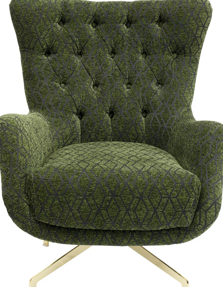 KARE Design Kasten | Fauteuils<Draaifauteuil Bellini Green