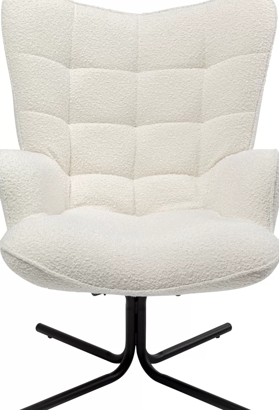 KARE Design Kasten | Fauteuils<Draaifauteuil Oscar Boucle Cream