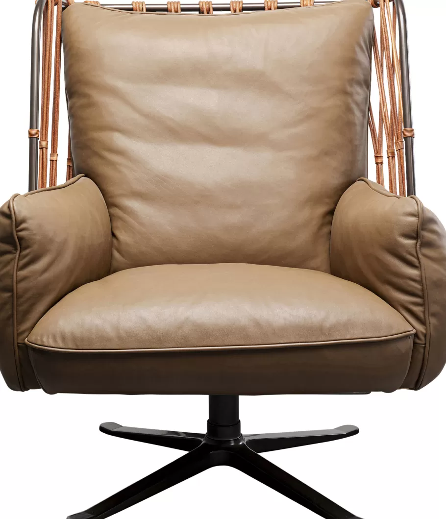 KARE Design Kasten | Fauteuils<Draaifauteuil Paradiso Brown