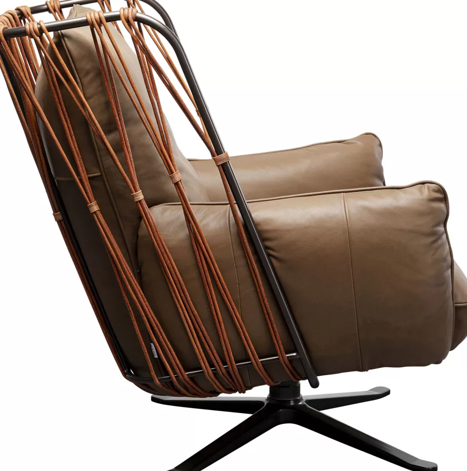 KARE Design Kasten | Fauteuils<Draaifauteuil Paradiso Brown