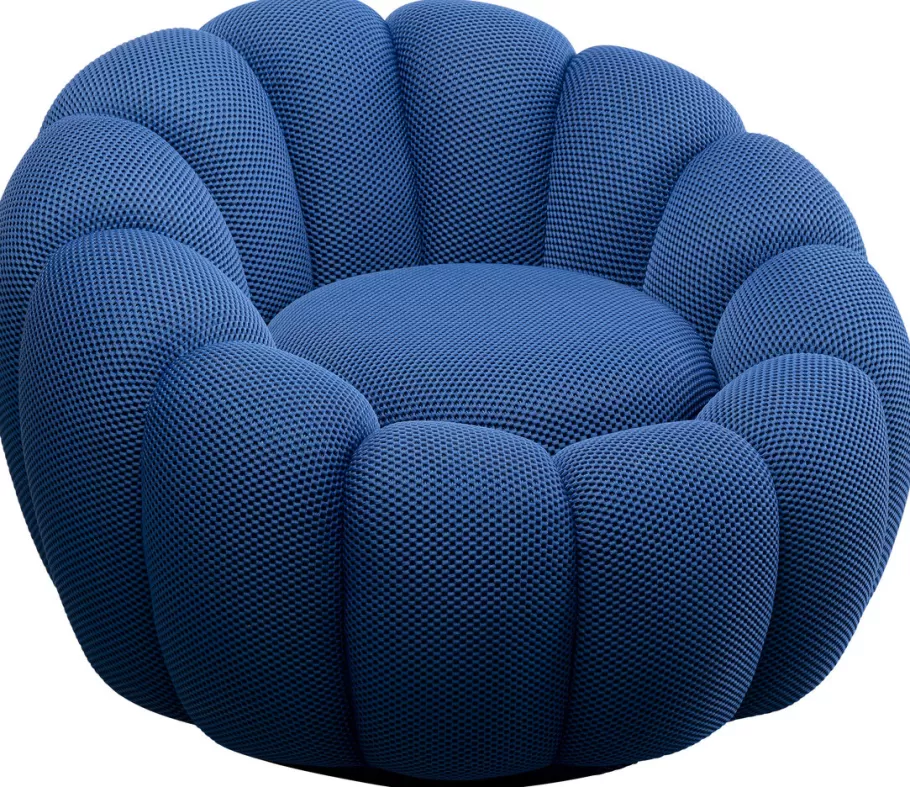 KARE Design Kasten | Fauteuils<Draaifauteuil Peppo Bloom Blue