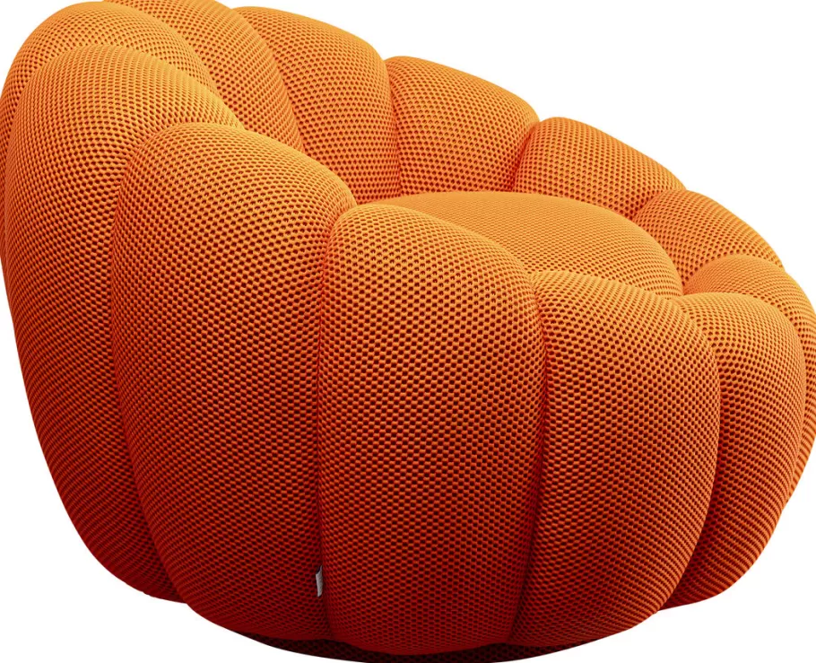 KARE Design Kasten | Fauteuils<Draaifauteuil Peppo Bloom Orange