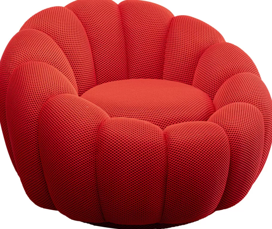 KARE Design Kasten | Fauteuils<Draaifauteuil Peppo Bloom Red