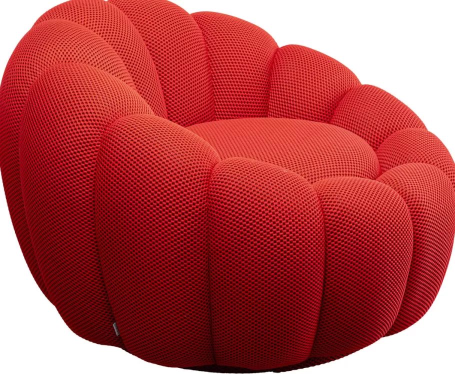 KARE Design Kasten | Fauteuils<Draaifauteuil Peppo Bloom Red