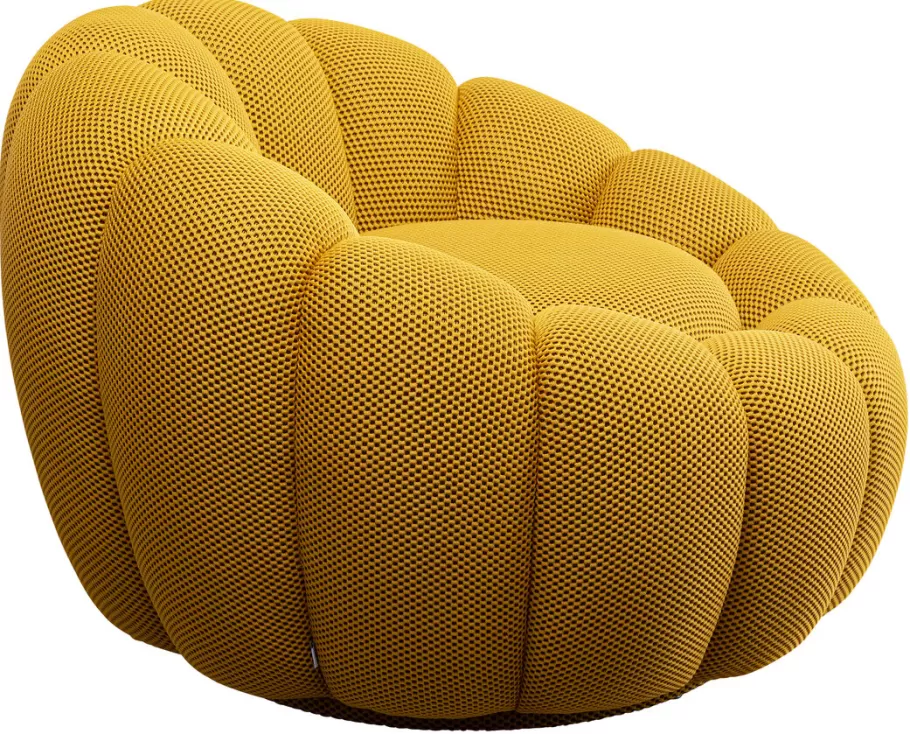 KARE Design Kasten | Fauteuils<Draaifauteuil Peppo Bloom Yellow