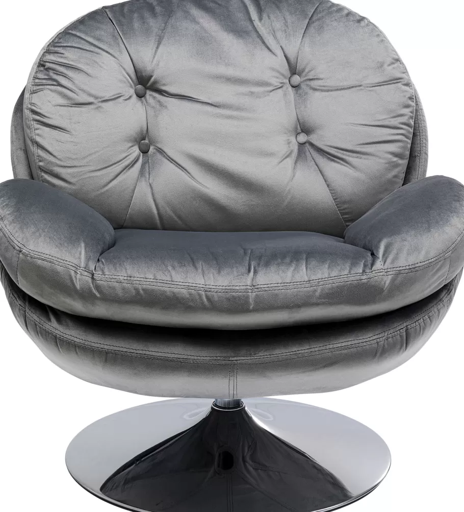 KARE Design Kasten | Fauteuils<Draaistoel Cosy Grijs