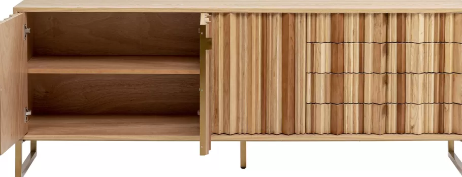 KARE Design Lage Kasten & Dressoirs<Dressoir Concertina Nature 186x74cm