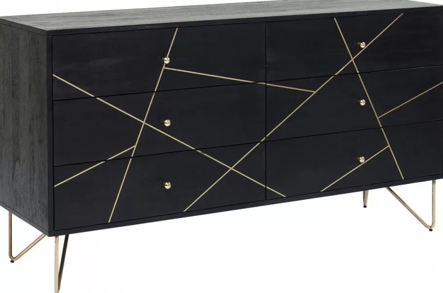 KARE Design Kasten | Lage Kasten & Dressoirs<Dressoir Gold Vein