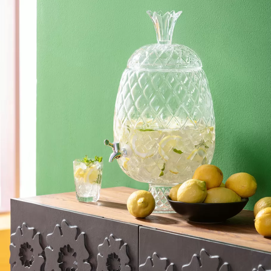 KARE Design Servies & Tafelaccessoires | Kasten<Drink Dispenser Pineapple Clear (2-delig)