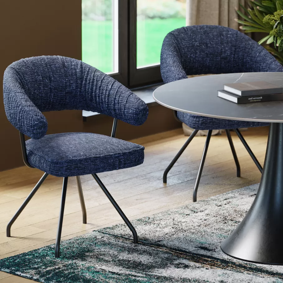 KARE Design Kasten | Stoelen<Eetkamerstoel Arabella Blue