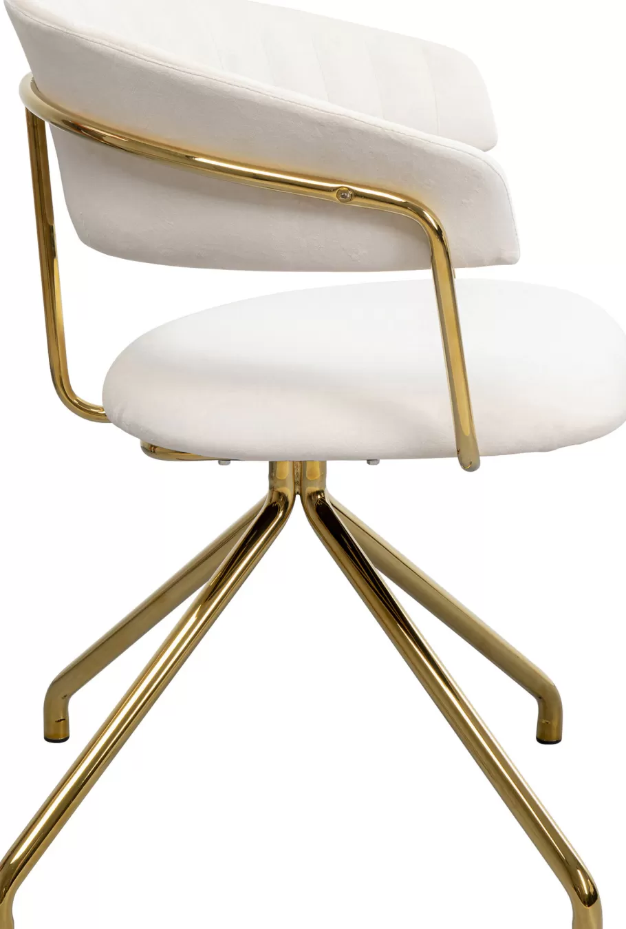 KARE Design Kasten | Stoelen<Eetkamerstoel Belle Velvet Cream