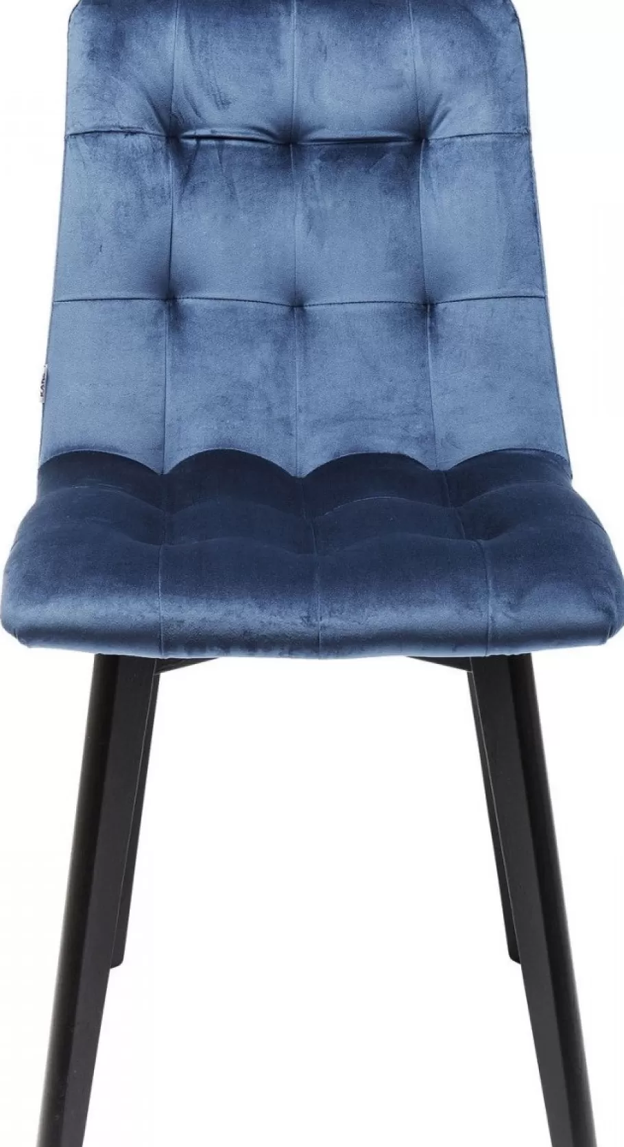 KARE Design Kasten | Stoelen<Eetkamerstoel Black Moritz Fluweel Blauw