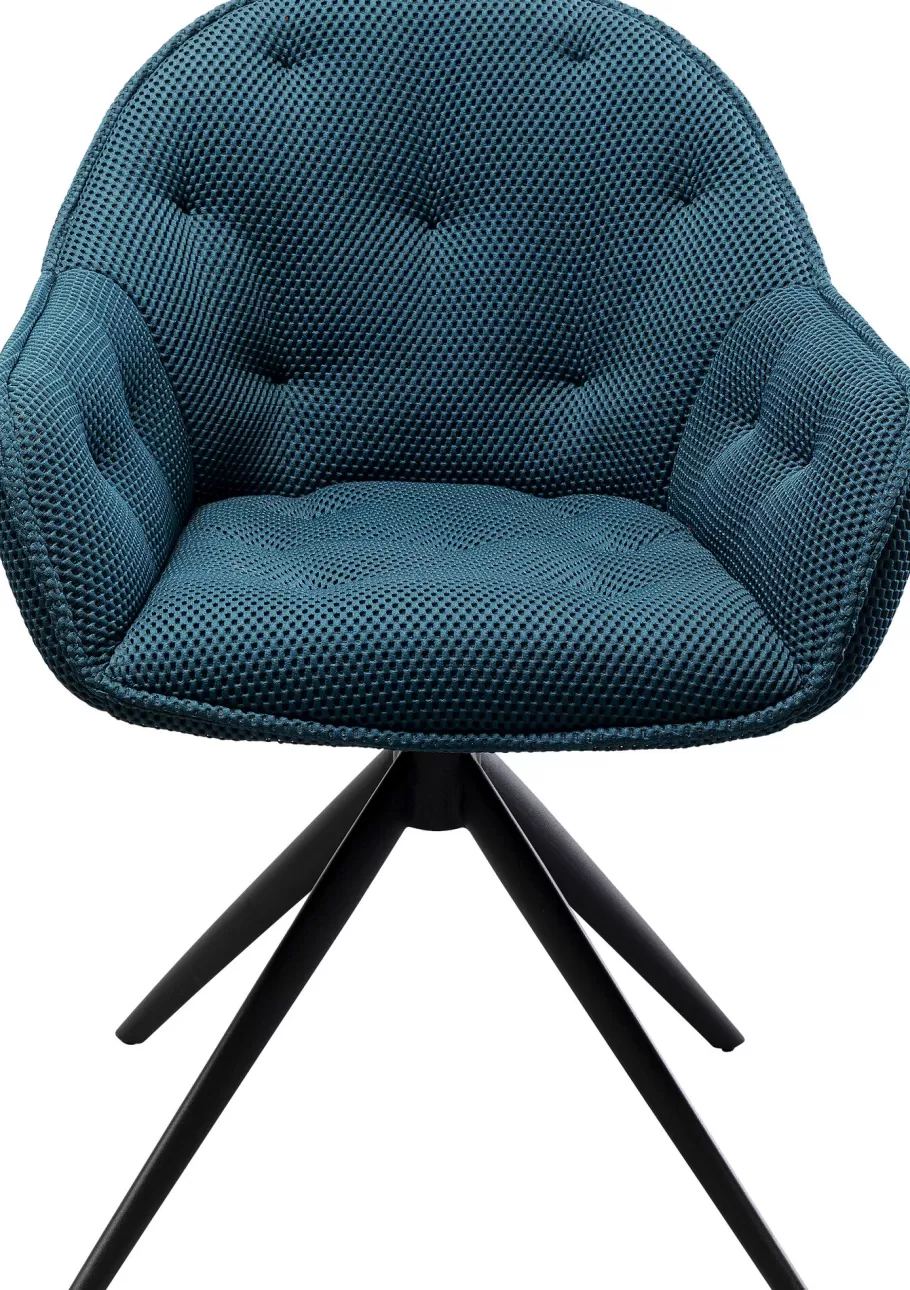 KARE Design Stoelen | Tuinmeubelen<Eetkamerstoel Carlito Mesh Bluegreen