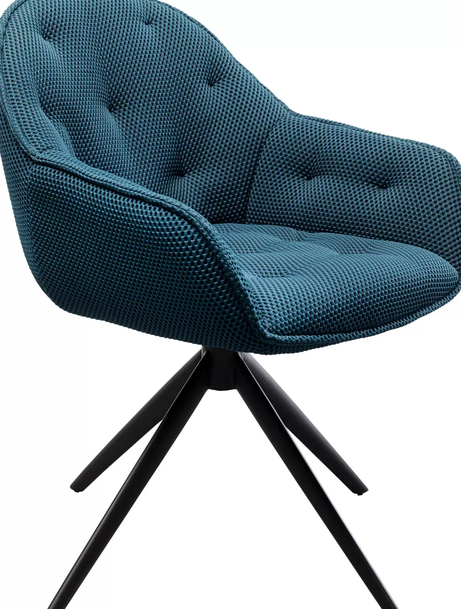 KARE Design Stoelen | Tuinmeubelen<Eetkamerstoel Carlito Mesh Bluegreen