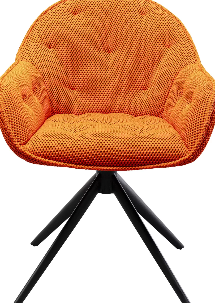 KARE Design Stoelen | Tuinmeubelen<Eetkamerstoel Carlito Mesh Orange