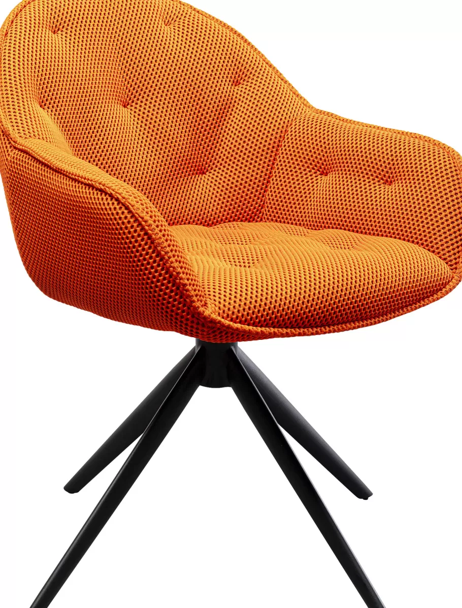 KARE Design Stoelen | Tuinmeubelen<Eetkamerstoel Carlito Mesh Orange