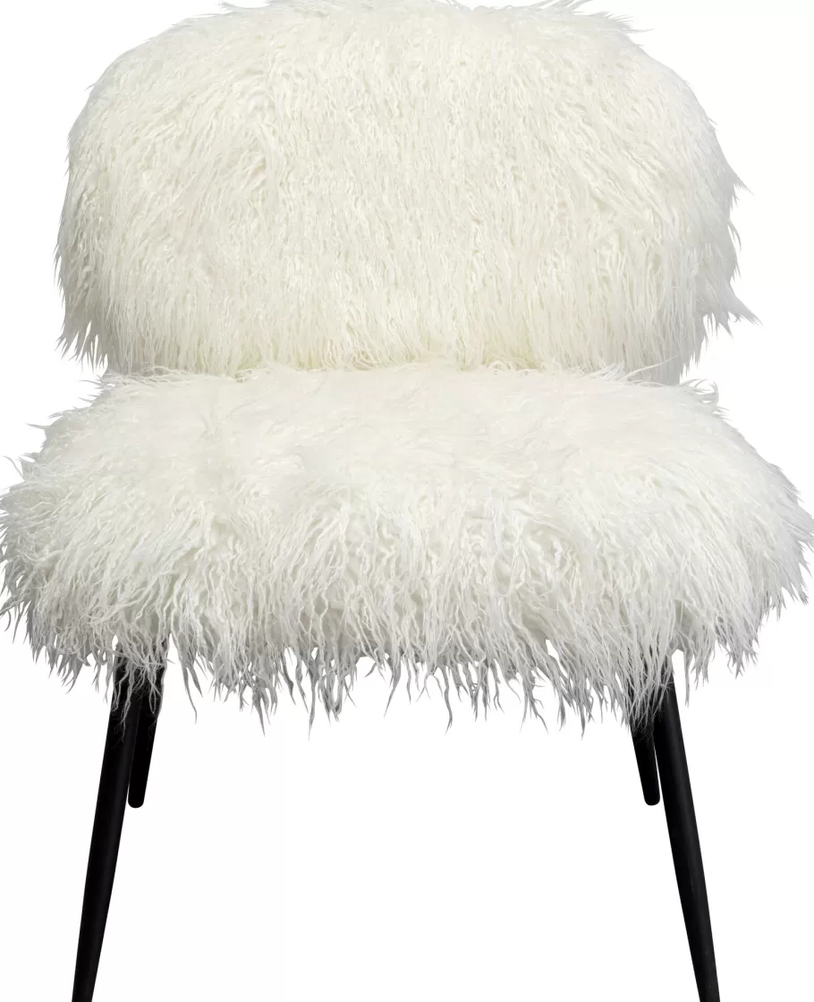 KARE Design Kasten | Fauteuils<Eetkamerstoel Hairy White