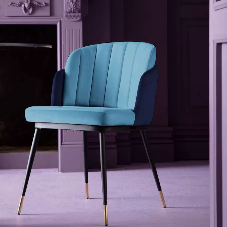 KARE Design Kasten | Stoelen<Eetkamerstoel Hojas Blue