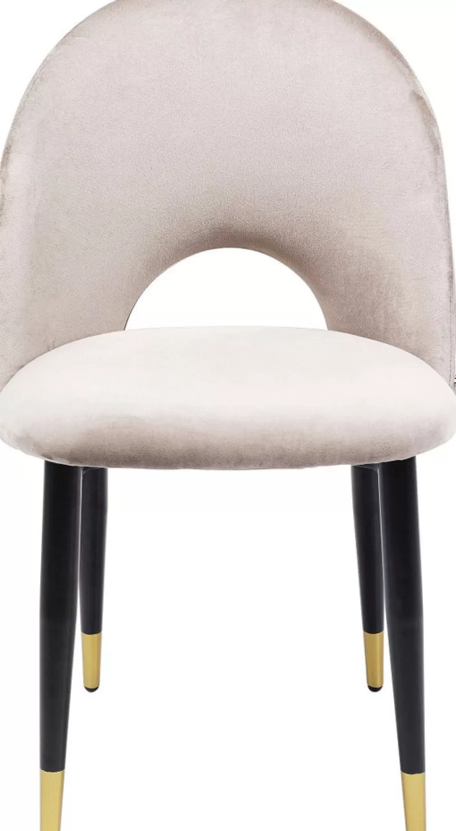 KARE Design Kasten | Stoelen<Eetkamerstoel Iris Fluweel Beige