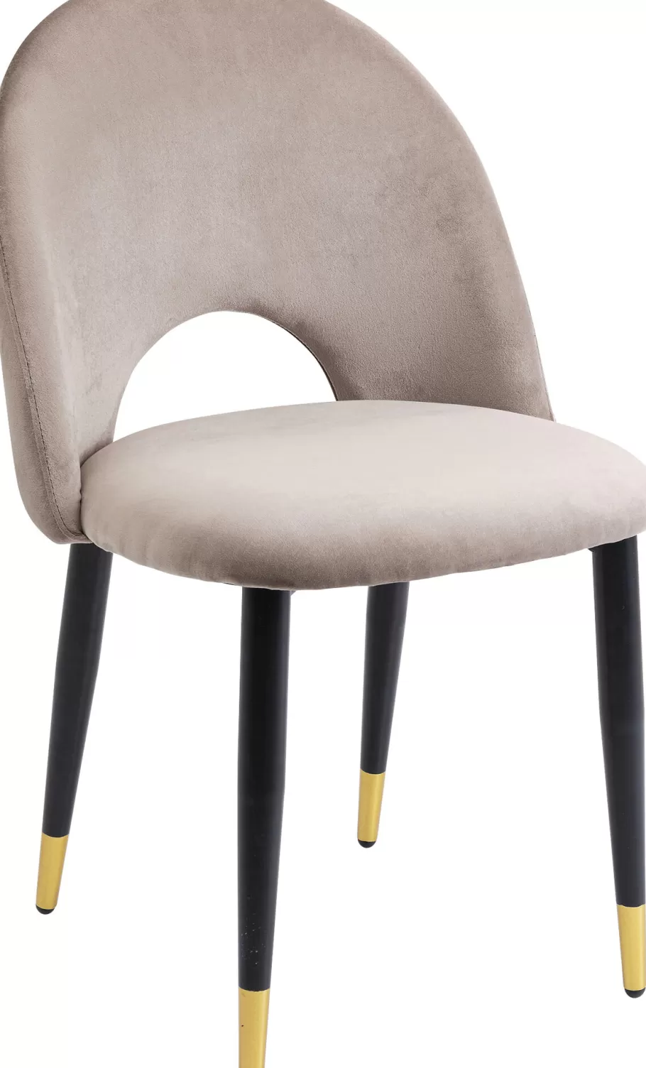 KARE Design Kasten | Stoelen<Eetkamerstoel Iris Fluweel Taupe (set Van 2)