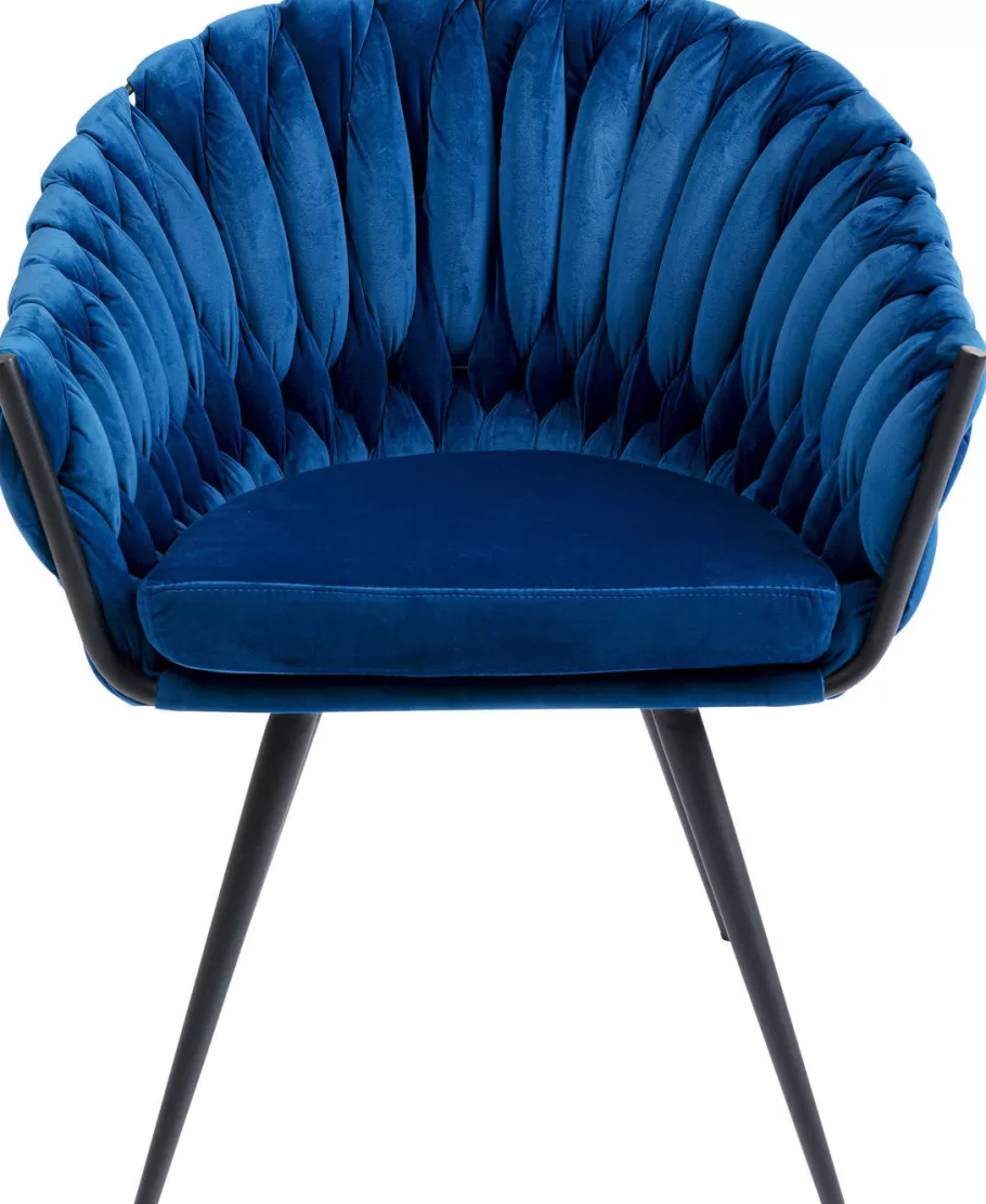 KARE Design Kasten | Stoelen<Eetkamerstoel Knot Blauw