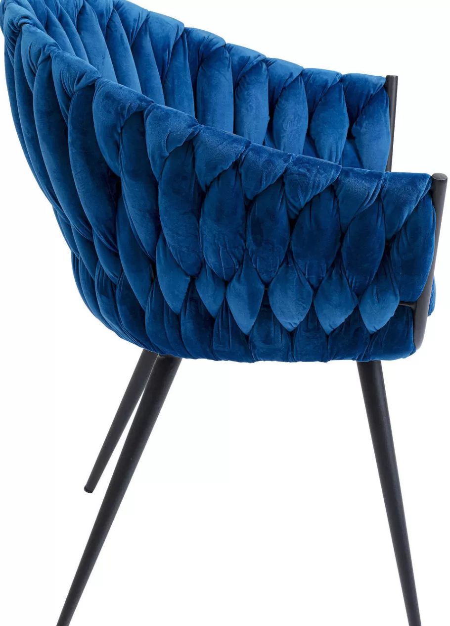 KARE Design Kasten | Stoelen<Eetkamerstoel Knot Blauw