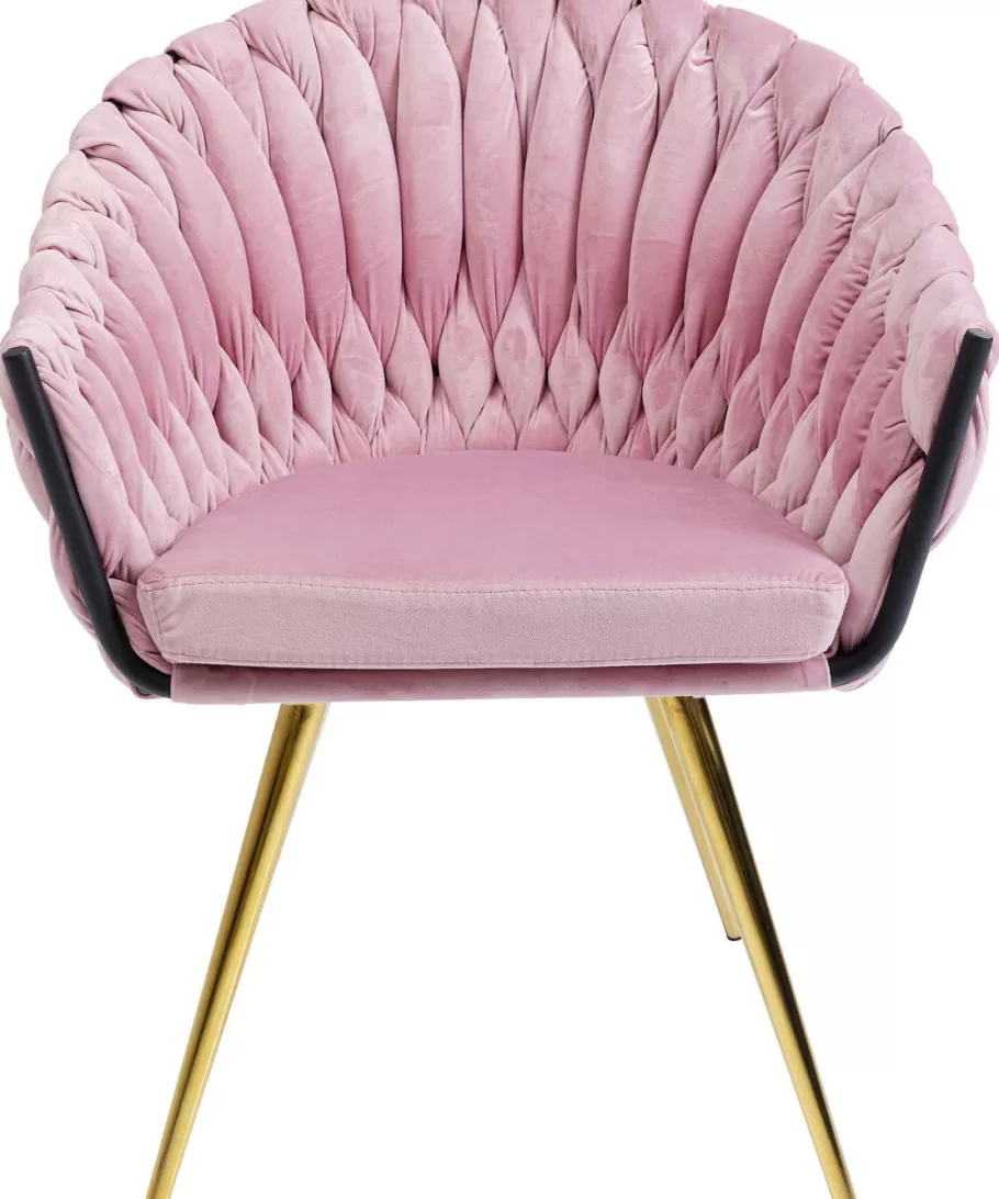 KARE Design Kasten | Stoelen<Eetkamerstoel Knot Roze