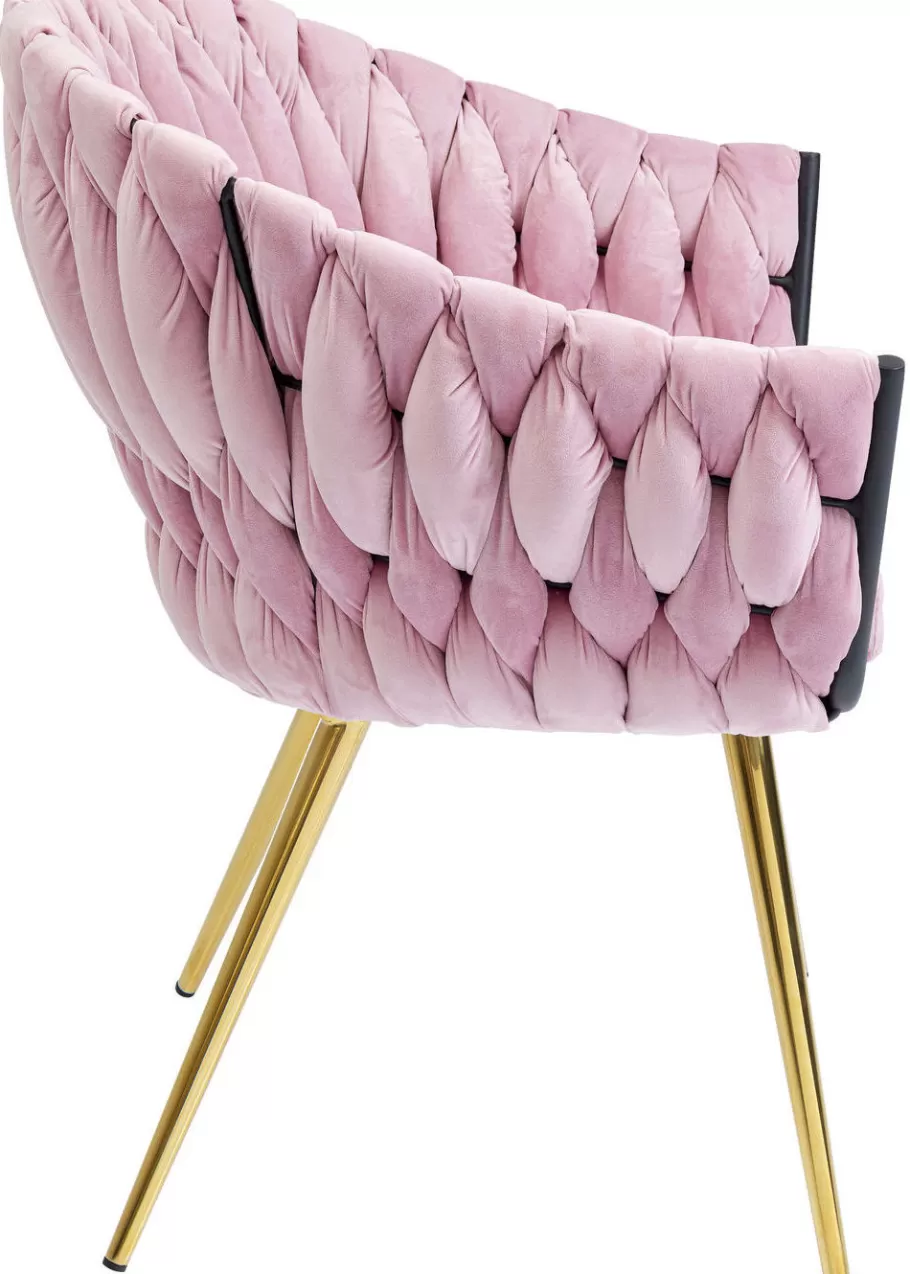 KARE Design Kasten | Stoelen<Eetkamerstoel Knot Roze