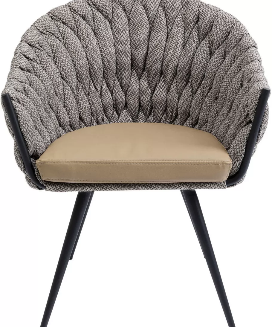 KARE Design Kasten | Stoelen<Eetkamerstoel Knot Tweed