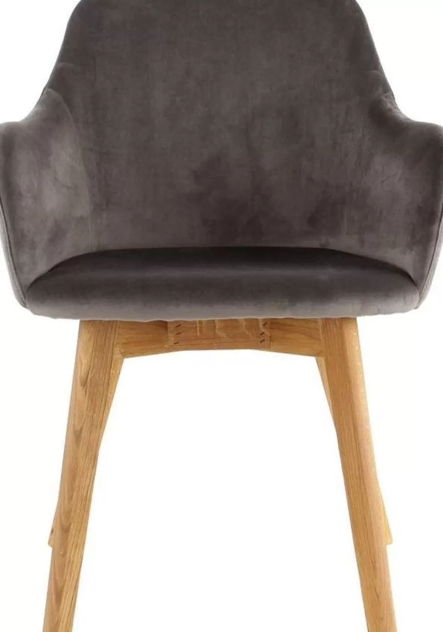 KARE Design Kasten | Stoelen<Eetkamerstoel Lady Velvet Grey