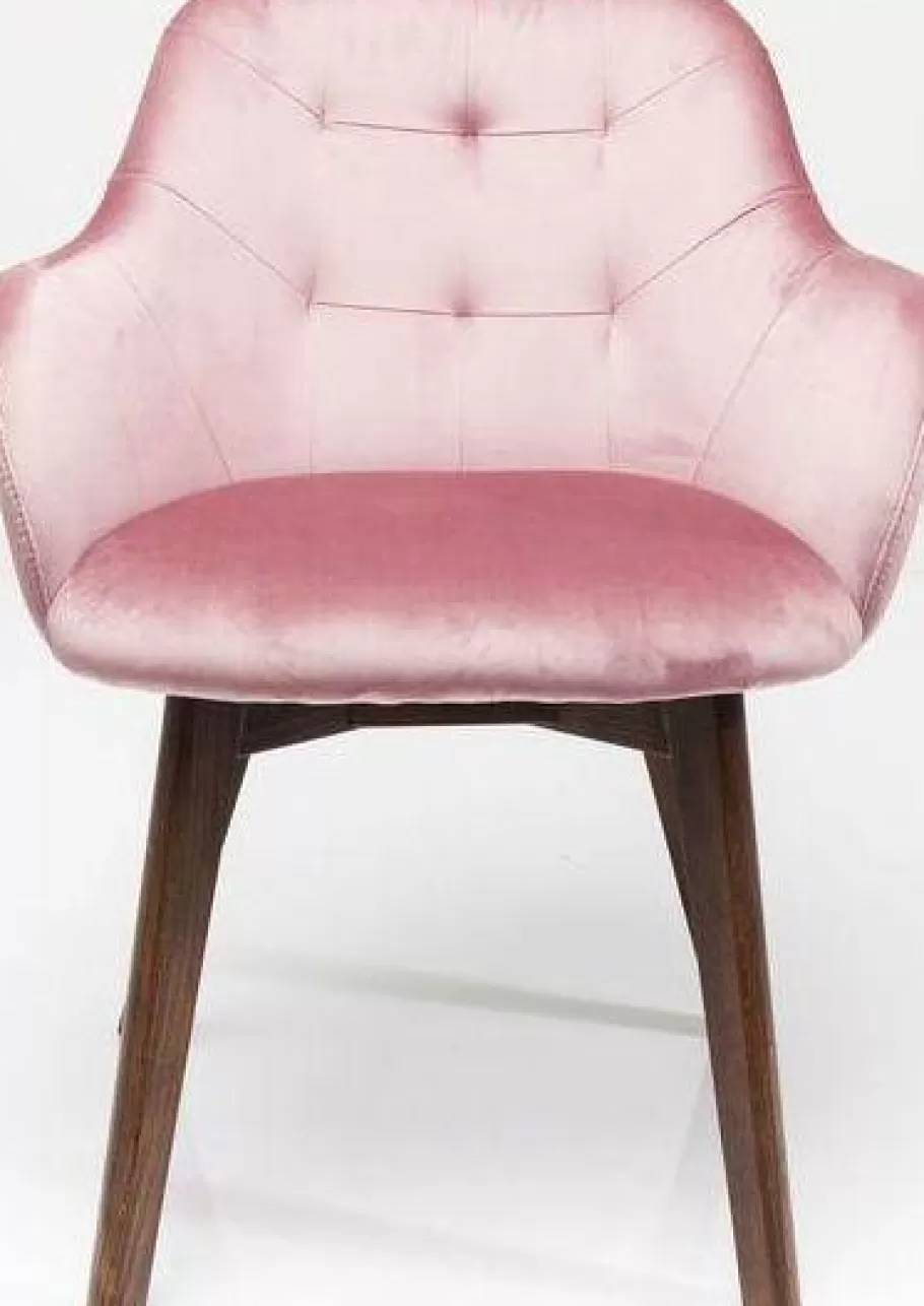 KARE Design Kasten | Stoelen<Eetkamerstoel Lady Velvet Stitch Rose