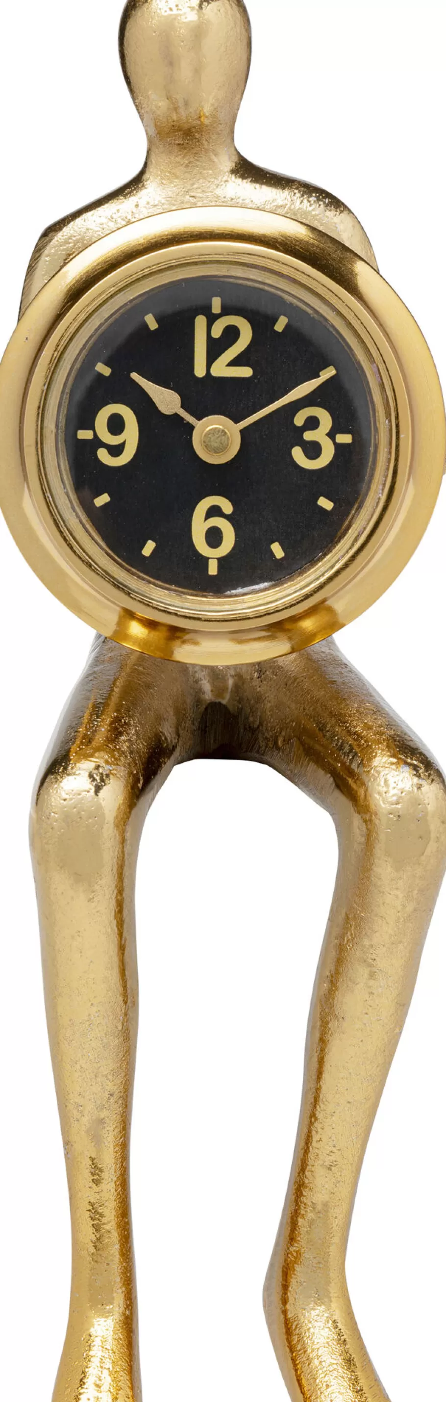 KARE Design Woondecoratie | Kasten<Eettafel Clock Sitting Man Gold 8x27cm