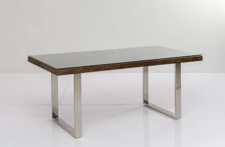 KARE Design Kasten | Tafels<Eettafel Conley Chroom 180x90cm