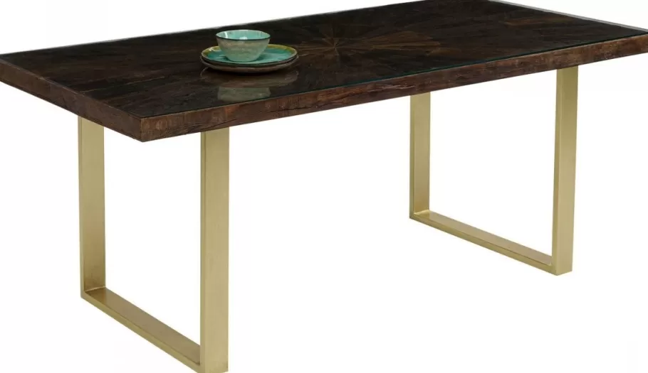 KARE Design Kasten | Tafels<Eettafel Conley Messing 180x90cm