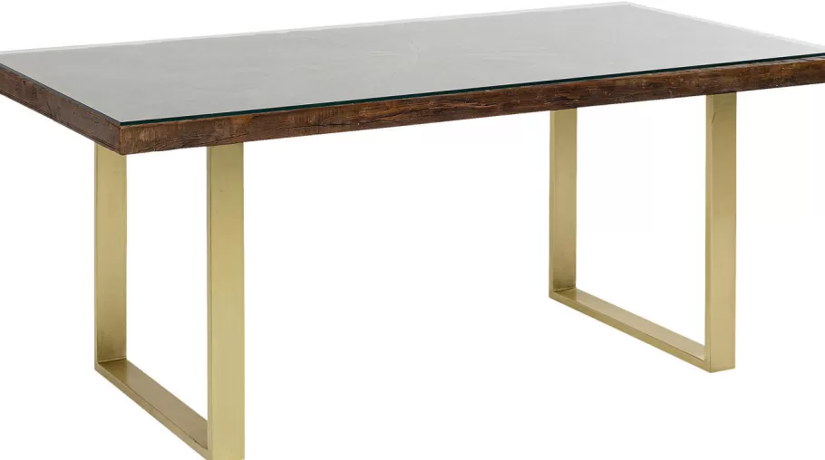 KARE Design Kasten | Tafels<Eettafel Conley Messing 160x80cm